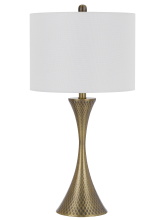 CAL Lighting BO-3225TB - 27.5 In. Height Antique Brass Metal Table Lamp