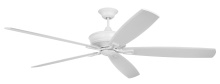 Craftmade SNT72MWW5 - 72" Santori Indoor/Outdoor (Damp) in Matte White w/ White Blades