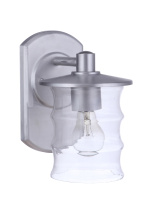 Craftmade ZA3614-SA - Canon 1 Light Medium Outdoor Wall Lantern in Satin Aluminum
