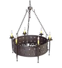 Meyda White 120065 - 38" Wide Claudio 6 Light Chandelier