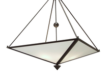Meyda White 124062 - 38" Square Veta Inverted Pendant