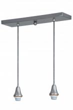 Meyda White 146658 - 20"L Brushed Nickel 2 LT Island Pendant Hardware