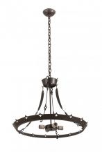 Meyda White 179882 - 26"W Timeless Bronze 4 LT Inverted Pendant Hardware
