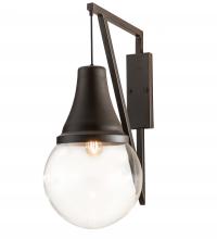 Meyda White 211155 - 14" Wide Aideen Wall Sconce