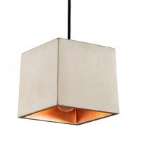 Meyda White 223432 - 6" Square Basix Pendant