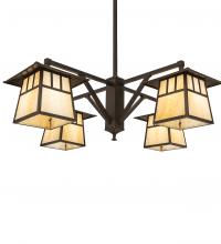 Meyda White 250681 - 47" Wide Stillwater 4 Light Chandelier