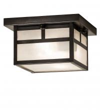 Meyda White 251751 - 10" Square Hyde Park "T" Mission Flushmount
