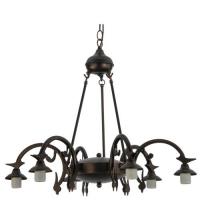 Meyda White 26944 - 27.5" Wide 6 LT Chandelier Hardware